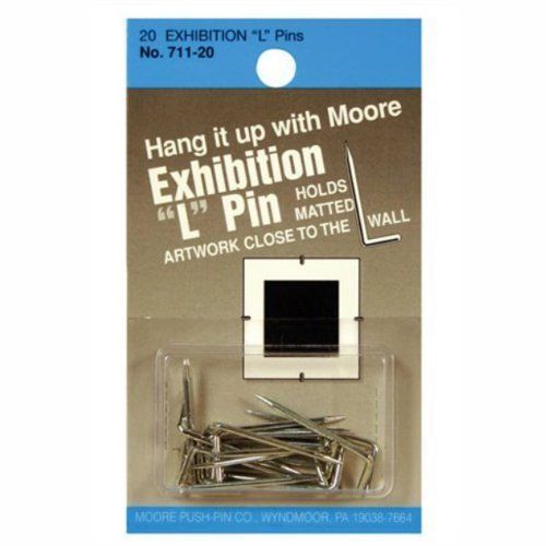 Moore Exhibition L-Pins Pkg/20