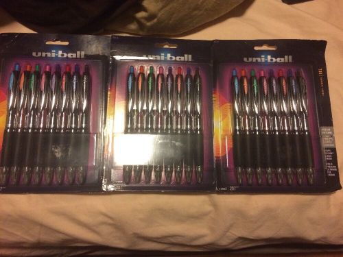 3-8 packs uniball signo 207 assorted ink retractable gel pens 0.7 mm medium new! for sale