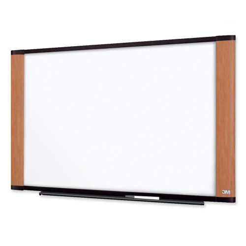 3M M7248LC 48-in x 72-in Dry Erase Board with Widescreen Light Cherry Frame