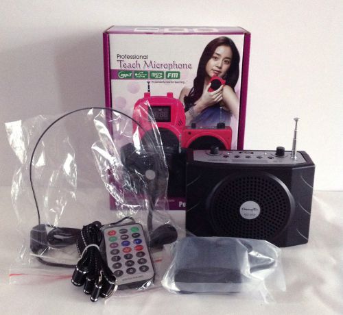 Portable Rechargeable Voice Amplifier Microphone Loudspeaker Teaching Meeting