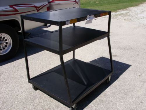 Bretford av audio video rolling cart with shelf &amp; casters - cart #1 for sale