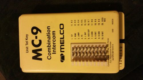 Melco MC-9 Combination Intercom Unit Tel Key