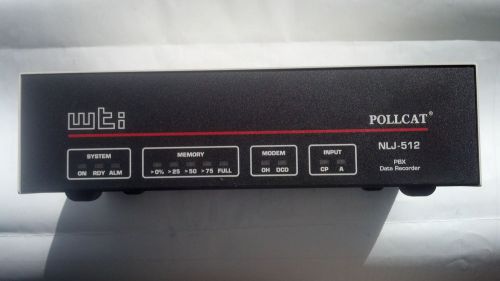 Pollcat nlj-512 economical network ready cdr buffer, pbx data recorder for sale