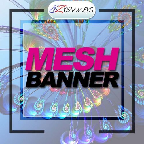 Custom high quality mesh banners full color printed for 1.19 for sale