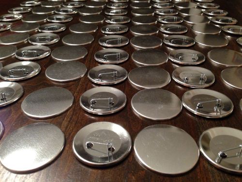 Silver Tone Metal 2 1/4&#034; Button Pins  * Blank Stock