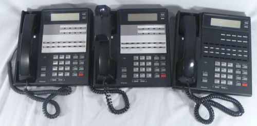 Lot of 3 Nitsuko 92573 16-Button Business Office Telephones DX2NA-16BTXH-LC2 NEC