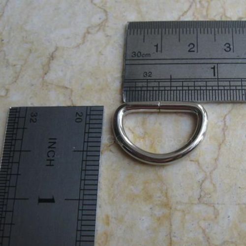 2 PCS 0.75 inch Dee Rings Webbing Buckles D Ring Non Welded 19mm