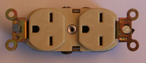 New 15A/240 Electrical Outlet, Levitron duplex receptical, 2-P, 3-W self-ground