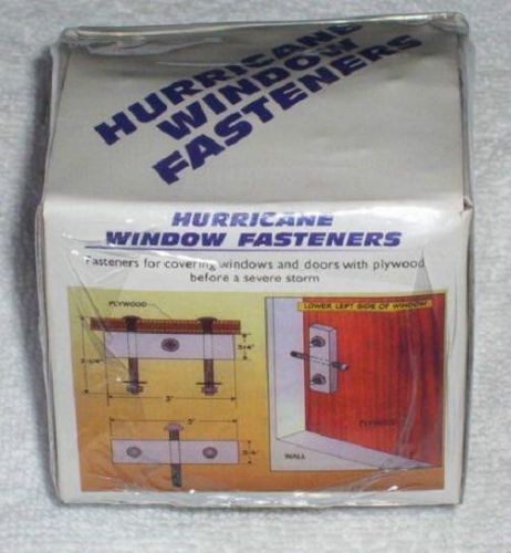 HURRICANE SECURITY WINDOW GARAGE DOOR FASTENER SHUTTERS Senften&#039;s Creations