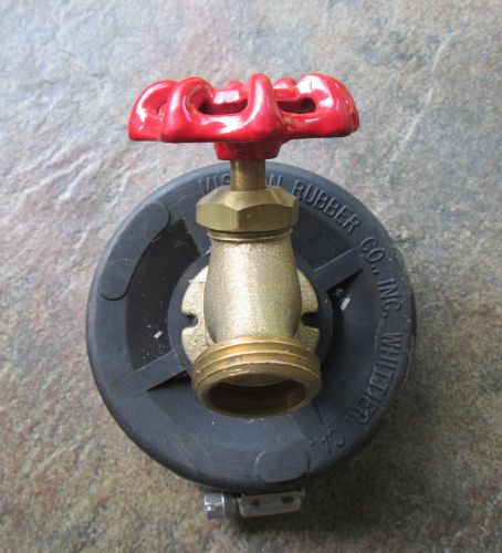 Mission rubber co 3&#034; end cap w/hb (brass hose bib)  016846075126 for sale