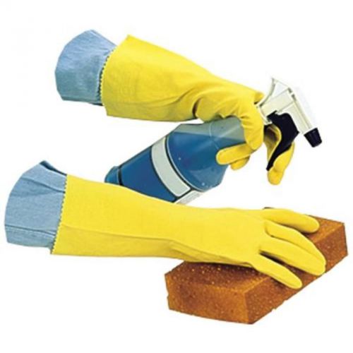 1 Pair of 20 mil 12&#034; Yellow Latex Gloves, Sz Lg Impact Products Gloves 8440L