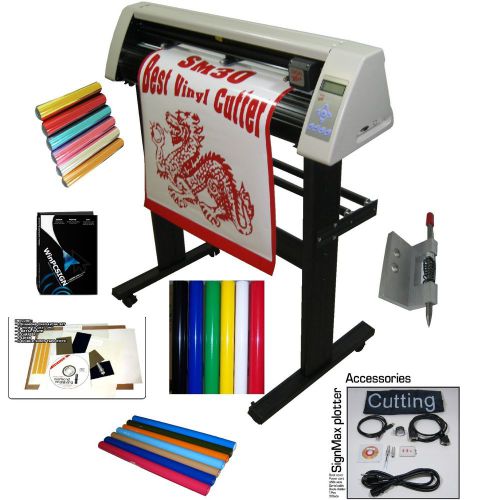 Sign max 30&#034;  unlimited software  pro  + extra heat press material engraving kit for sale