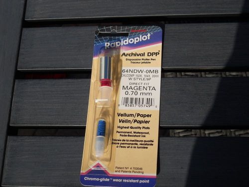 Magenta 0.70mm Plotter pen Koh-I-Noor Rapidoplot 64NDW-0MB W Style Calcomp