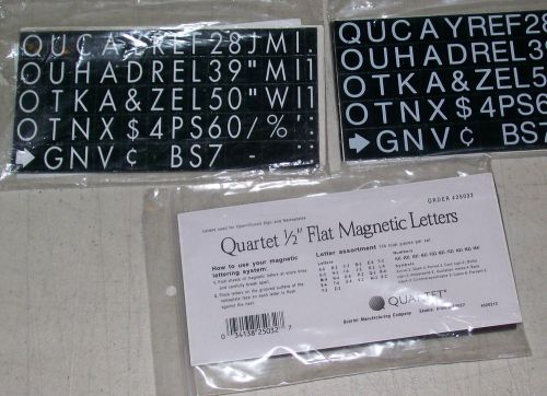 (1) Quartet 1/2&#034; Flat Magnetic Letters #25032 NEW SEALED 134 Pieces!