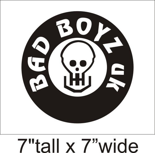 2x bad boyz uk funny car vinyl sticker decal truck bumper laptop art-1485 for sale
