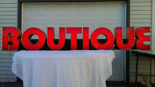 LIGHTED BUSINESS SIGN BOUTIQUE INDOOR OUTDOOR
