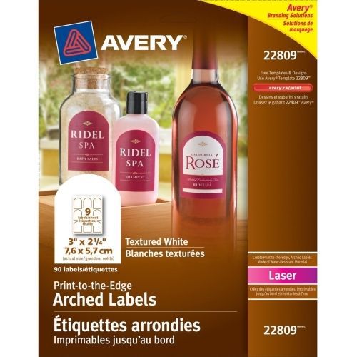 Avery promotional label - 3&#034; w x 2.25&#034; l - 90 / pack - arch - laser for sale