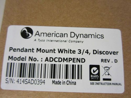 American Dynamics ADCDMPEND Pendant mount white 3/4