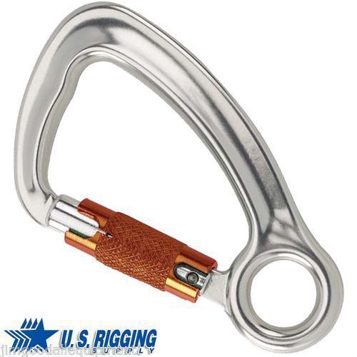 Tree climbers snap hook carabiner,strength 5,600 lbs,triple-action twist for sale