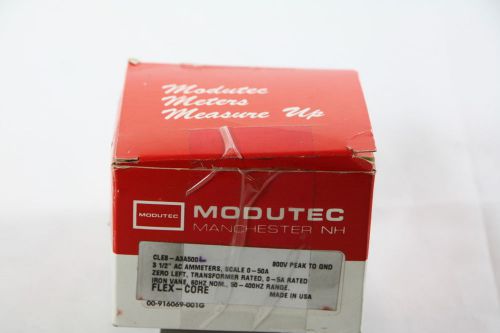 Modutec Manchester NH 0-50A AC Amperes Panel Meter Gauge CLE8-B3A5-MOD-L *NEW*