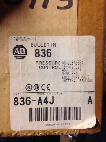 Allen-Bradley 836-A4J 836 Pressure Control
