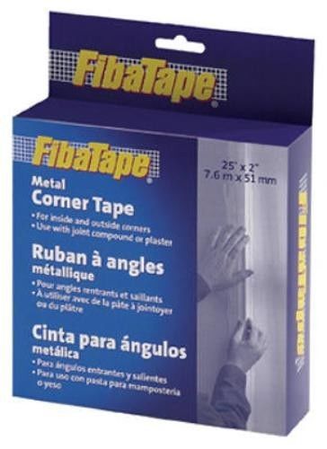St. Gobain Fibatape 2&#034; x 25&#039;, White, Metal Corner Tape Do It Yourself Box 2 Pack