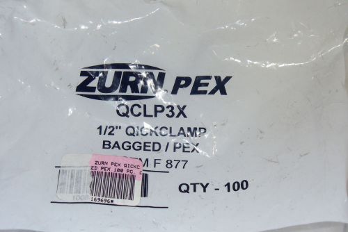 100 PCS NEW,ZURN PEX # QCLP3X,1/2&#034; QICKCLAMP (01 BAG 100 PCS )