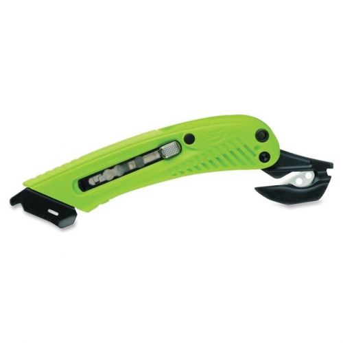 Phc Safety 3 Position Box Cutter - 1 X Blade[s] - Plastic Handle - Green (S5R)