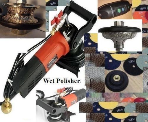 Wet polisher 1 1/4&#034; 30mm full &amp; ogee bullnose router bit diamond 35 pad stone for sale