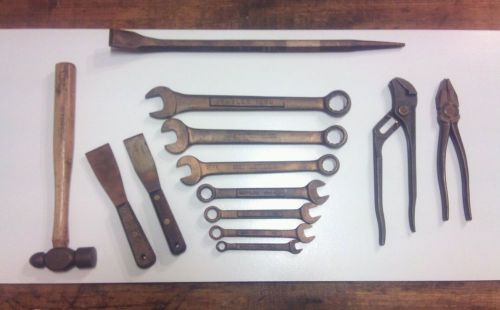 Berylco beryllium copper tool lot non-sparking 13 pieces