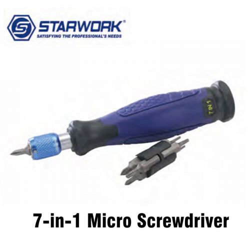 STARWORK 7-in-1 MICRO Smart Screwdriver with Storage Handle