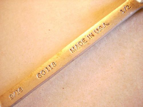 EASCO 60118  FLARE NUT WRENCH   9/16&#034;X1/2&#034;   MADE IN USA  FORGED ALLOY