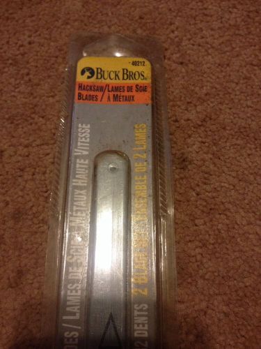 Hacksaw blades 10 inch 32 Teeth- Pack of 2 by Buck Bros. - High Speed 40212