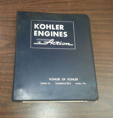 VINTAGE 1960s 1970s KOHLER GAS ENGINE MANUAL BINDER REPAIR SERVICE SPEC K91 ++++