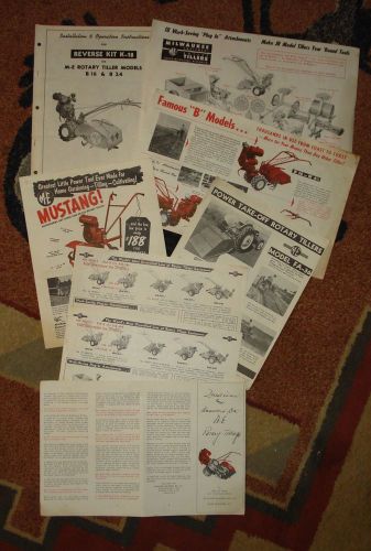 Lot Of  Milwaukee Rotary Tiller Original Brochures