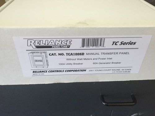 Reliance generator transfer switch