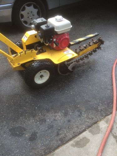 GROUND HOG 18&#034; GAS TRENCHER HONDA  Engine GOOD WORKING CONDITION)