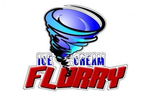 Flurry ice cream 9&#039;&#039;x11&#039;&#039; decal for ice cream truck or parlor menu sign for sale