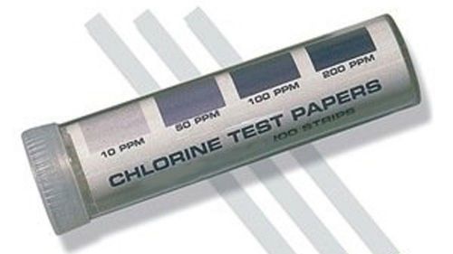 100  chlorine sanitizer test strips 2&#034; free shipping usa only for sale