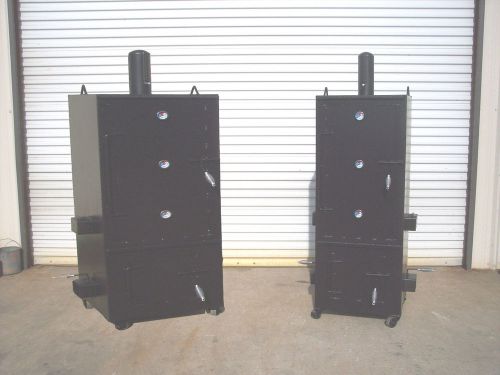 New custom vertical patio bbq pit smoker and charcoal grill    model 3x3 for sale
