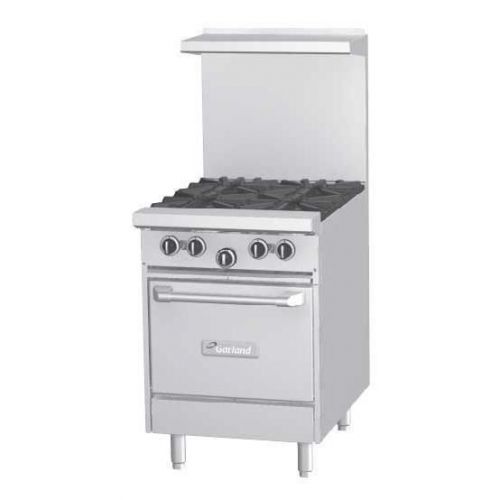 New garland g24-4l g series 24&#034; gas restaurant range four 4 burner with oven for sale