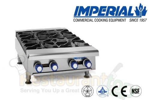 Imperial commercial hot plates open burners cast iron nat gas model ihpa-4-24 for sale