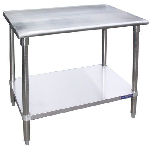 New commercial restaurant 48&#034; x 30&#034; stainless steel work table w. shelf by tg for sale