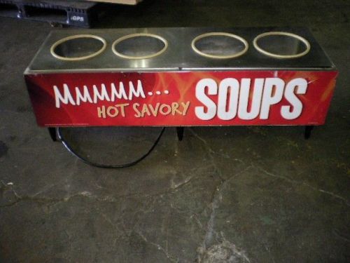 Creative Serving HQZ48 Hot Food Serving Bar with Soup Shelf Food Service Buffet