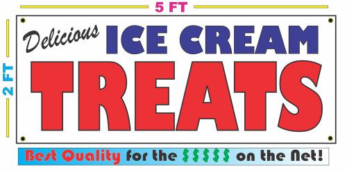 Full Color ICE CREAM TREATS BANNER Sign NEW Larger Size Best Quality for the $