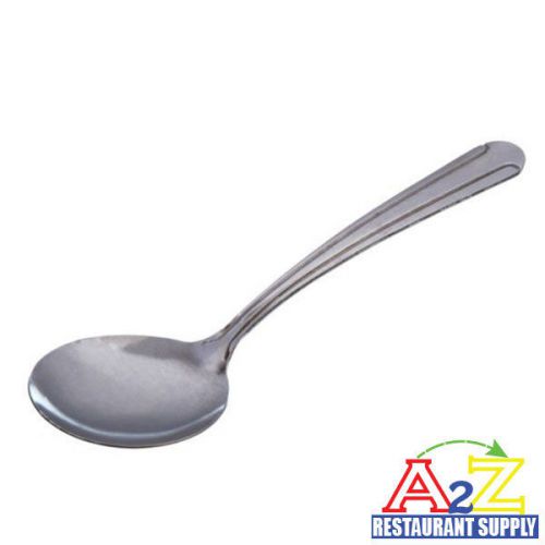 48 pcs commercial quality stainless steel bouillon spoon flatware domilion for sale