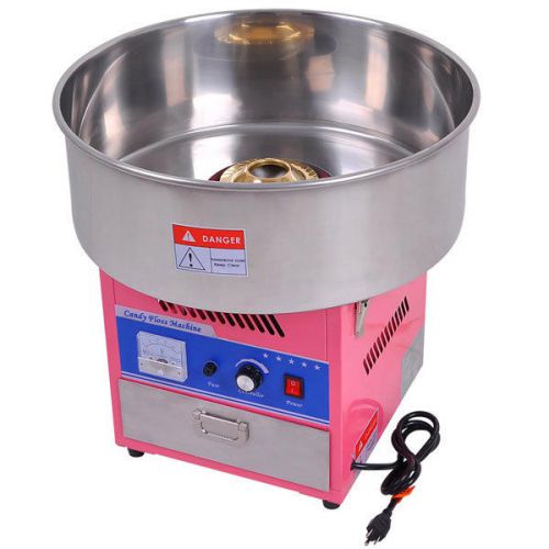 20&#034; Commercial Cotton Candy Floss Machine Maker Pink