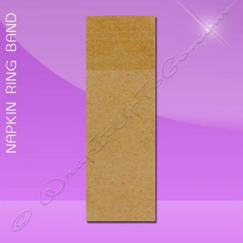 Napkin Ring Band – 1-1/2 x 4-1/2 – Natural Kraft (brown) – Plain