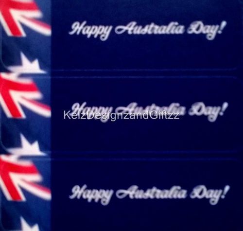 140 Australia Day Stickers Labels for Invitations Envelopes Cards Invoices Flag
