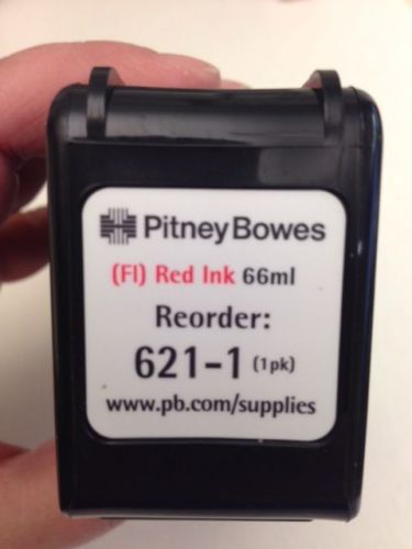 Pitney Bowes Fluorescent Red Ink Cartridges 621-1 (have 6 of them total)